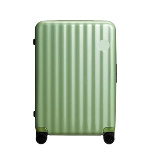Reisebedarf Breiter Trolley-Koffer Universal Radkoffer Trolley-Koffer mit flachem Boden Für Herren Und Damen Codebox Leichte Koffer, green, 29in von YGDYFDC