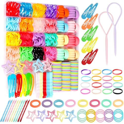 YGDZ Haarschmuck für Mädchen, Haarschleifen für kleine Mädchen, elastische Haarbänder, Haarspangen von YGDZ