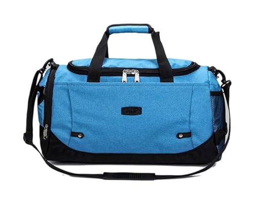 Large Sports Bag Waterproof Gym Polyester Men/Women Capacity Packable Travel Backpack(Blue) von YGMNQAL