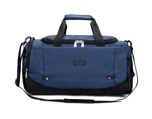 Large Sports Bag Waterproof Gym Polyester Men/Women Capacity Packable Travel Backpack(Deep Blue) von YGMNQAL