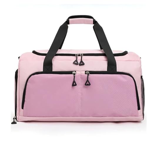 Travel Bag with Shoes Compartment Sports Carry On Weekender for Women and Men for Workout Sport(Pink) von YGMNQAL