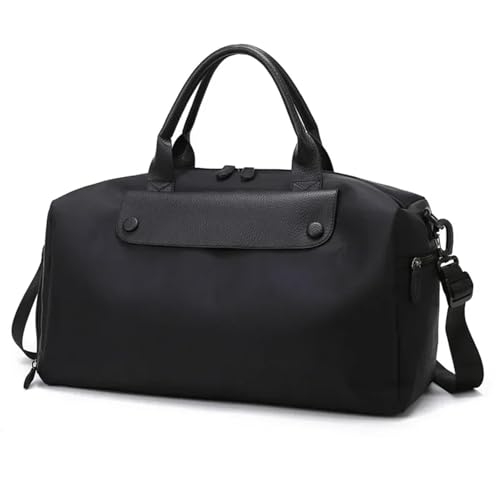 Trip Bag Large Capacity Yoga Organizer Swimming Gym Business Travel Luggage Oxford Handbag Shoulder Bags(Black) von YGMNQAL
