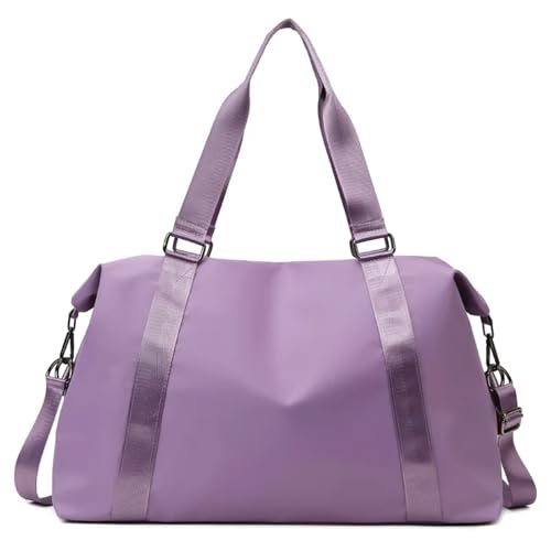 Women's Large Travel Bag Multi-Functional Tote Handbags Nylon Waterproof Shoulder Women Wet Dry Pockets Gym(Purple Large) von YGMNQAL