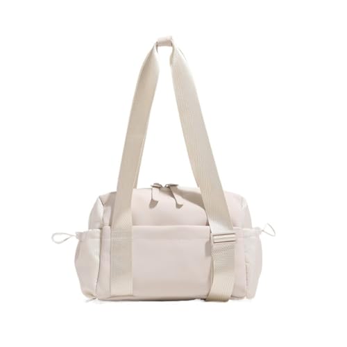 Workout Bag for Women Multipurpose Athletic Travel Duffel Bags Stylish Tote Sports for Bottles(Beige) von YGMNQAL