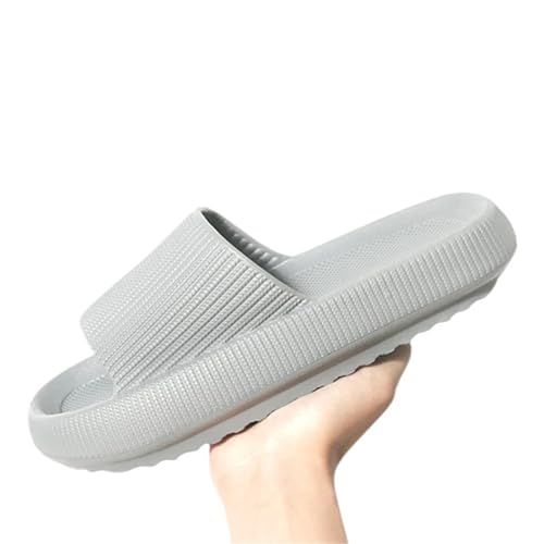 YGMNQAL Frauen Hausschuhe Offene Zehen Hausschuhe Home Damen Tragen Rutschfeste Schuhe Mit Weicher Sohle, Einfache(Pink,46-47) von YGMNQAL