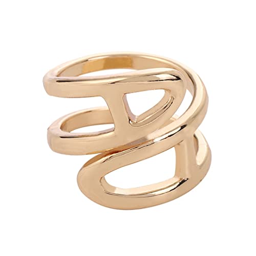 Schalsringe, Schalsringe, Schal-Schnalle, Metall-Seidenschal-Anstecknadel, Brosche, Damen-Schal-Ring, multifunktionale Metallschnalle (Gold, 2,1 x 1,8 cm) (Color : Gold, Size : 2.1 * 1.8cm) von YGNJH