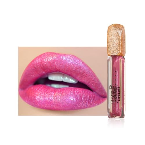 Matter glitzernder flüssiger Lippenstift mit Lipgloss, wasserfester funkelnd-glänzender Lippenstift, lang anhaltender, funkelnd-glänzender Lipgloss für Teenager und Frauen (03#) von YGSIKY