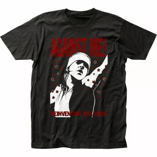 Against Me! Reinventing Axl Rose T-Shirt Mens Rock N Roll Band Black M von YGT56UYHft