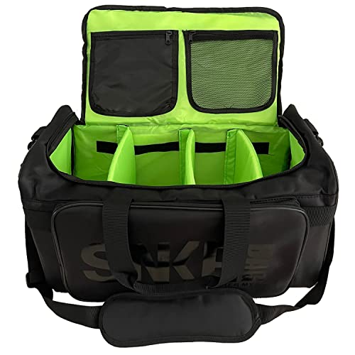 YGWLGG Multifunktionale Sneaker-Aufbewahrungstasche Reisetasche Sport Fitness Tasche Gepäcktasche Sport Seesack Turnbeutel, schwarz, 19.69in x 10.24in x 11.02 in, Sporttasche mit Schuhfach von YGWLGG