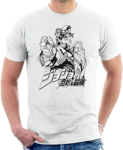 Jojos Bizarre Adventure Jotaro Power Point Men's T-Shirt Hemden(X-Large) von YHA35AA