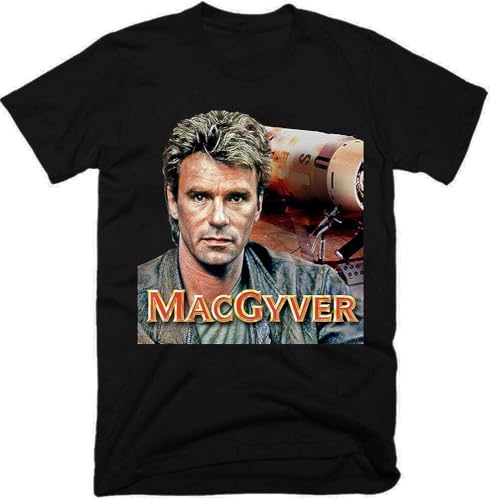 Macgyver 100% Cotton Men's T-Shirt Hemden(XX-Large) von YHA35AA
