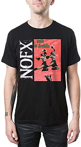 NOFX Men's Pid Punk in Drublic Album Cover T Shirt Hemden(Large) von YHA35AA