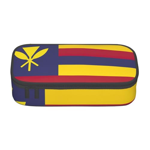 YHBLYKXP Aufbewahrungstasche mit Flagge des Königreichs Hawaii, große Kapazität, Reisebürobedarf, Make-up-Tasche, Schreibtisch-Organizer mit, Schwarz, One Size, Prägnant von YHBLYKXP