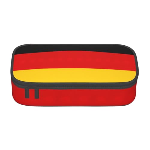 YHBLYKXP Aufbewahrungstasche mit deutscher Flagge, großes Fassungsvermögen, Reisebürobedarf, Make-up-Tasche, Schreibtisch-Organizer mit, Schwarz, One Size, Prägnant von YHBLYKXP