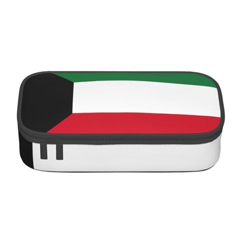 YHBLYKXP Aufbewahrungstasche mit kuwaitischer Flagge, großes Fassungsvermögen, Reisebürobedarf, Make-up-Tasche, Schreibtisch-Organizer mit, Schwarz, One Size, Prägnant von YHBLYKXP