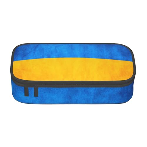YHBLYKXP Aufbewahrungstasche mit ukrainischem Flaggenaufdruck, große Kapazität, Reisebürobedarf, Make-up-Tasche, Schreibtisch-Organizer mit, Schwarz, One Size, Prägnant von YHBLYKXP