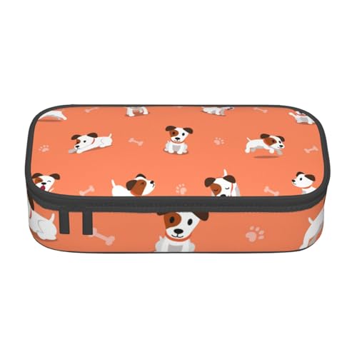 YHBLYKXP Bedruckte Bürobox mit großen Knochen, Motiv: Hund mit großen Knochen, Schreibwaren-Organizer, Büro-Kosmetiktasche von YHBLYKXP
