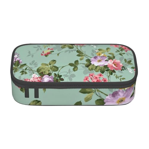 YHBLYKXP Blume (2) Bedruckte Große Kapazität Bürobox Schreibwaren Organizer Büro Kosmetiktasche von YHBLYKXP