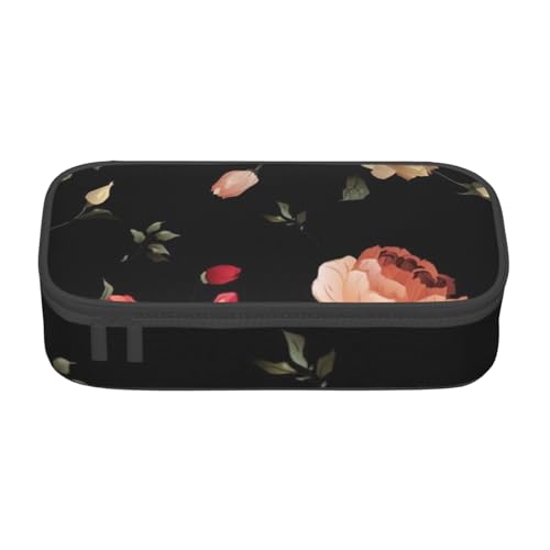 YHBLYKXP Blumen (2) Bedruckte Große Kapazität Bürobox Schreibwaren Organizer Büro Kosmetiktasche von YHBLYKXP
