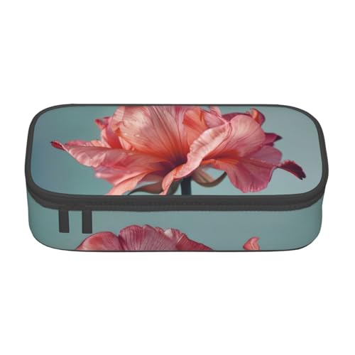 YHBLYKXP Bürobox mit Blumendruck, großes Fassungsvermögen, Schreibwaren-Organizer, Büro-Kosmetiktasche von YHBLYKXP