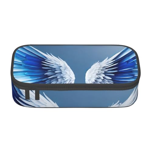 YHBLYKXP Bürobox mit Engelsflügel-Motiv, bedruckt, große Kapazität, Schreibwaren-Organizer, Büro-Kosmetiktasche von YHBLYKXP