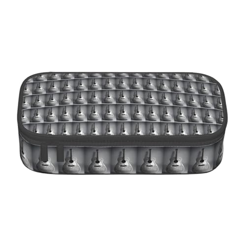 YHBLYKXP Bürobox mit Gitarrenmuster, bedruckt, großes Fassungsvermögen, Schreibwaren-Organizer, Büro-Kosmetiktasche von YHBLYKXP