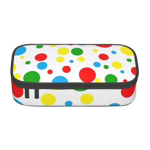 YHBLYKXP Bunte Tupfen bedruckte große Kapazität Bürobox Schreibwaren Organizer Büro Kosmetiktasche von YHBLYKXP