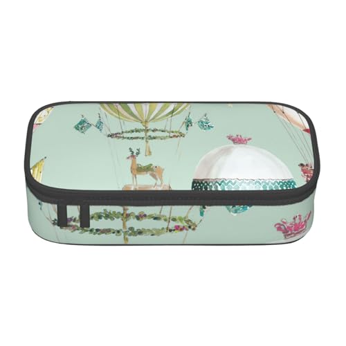 YHBLYKXP Cartoon-Ballon-bedruckte große Kapazität Bürobox, Schreibwaren-Organizer, Büro-Kosmetiktasche von YHBLYKXP