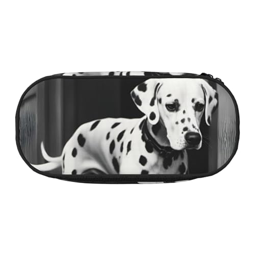 YHBLYKXP Dalmatiner 1 Druck Oxford Tuch Federmäppchen mit bestellten Netzfächern - eine praktische Wahl oder Reise von YHBLYKXP