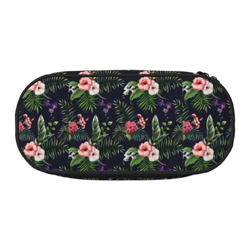 YHBLYKXP Federmäppchen aus Oxford-Stoff mit Blumenmuster und geordneten Netzfächern – eine praktische Wahl für Reisen von YHBLYKXP