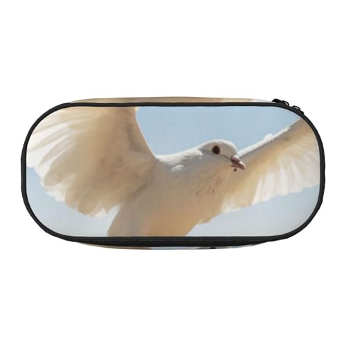 YHBLYKXP Federmäppchen mit Flying Dove Print Oxford Tuch mit geordneten Netzfächern - eine praktische Wahl oder Reise von YHBLYKXP