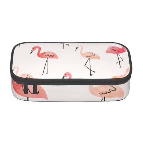 YHBLYKXP Flamingo Bedruckte Große Kapazität Bürobox Schreibwaren Organizer Büro Kosmetiktasche von YHBLYKXP