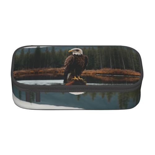 YHBLYKXP Flying Eagle bedruckte große Kapazität Bürobox Schreibwaren Organizer Büro Kosmetiktasche von YHBLYKXP
