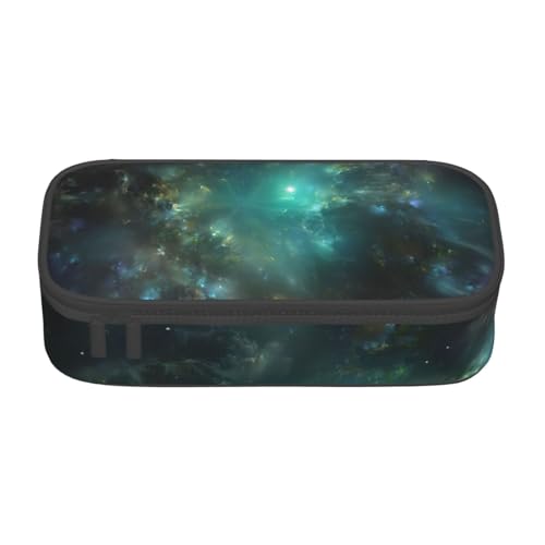 YHBLYKXP Galaxy Hintergrund Bedruckte Große Kapazität Bürobox Schreibwaren Organizer Büro Kosmetiktasche Schwarz BD004 von YHBLYKXP