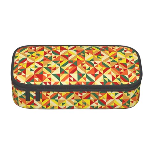 YHBLYKXP Geometrisch Bedruckte Große Kapazität Bürobox Schreibwaren Organizer Büro Kosmetiktasche von YHBLYKXP