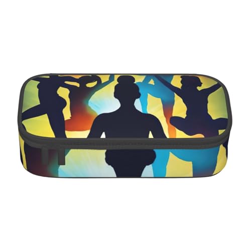 YHBLYKXP Gymnastik-Spiel, bedruckt, große Kapazität, Bürobox, Schreibwaren-Organizer, Büro-Kosmetiktasche von YHBLYKXP