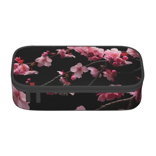 YHBLYKXP Japanische Kirschblüten bedruckte große Kapazität Bürobox Schreibwaren Organizer Büro Kosmetiktasche von YHBLYKXP