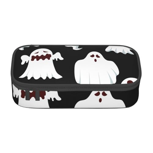 YHBLYKXP Lustige weiße Geister-bedruckte große Kapazität Bürobox Schreibwaren Organizer Büro Kosmetiktasche von YHBLYKXP