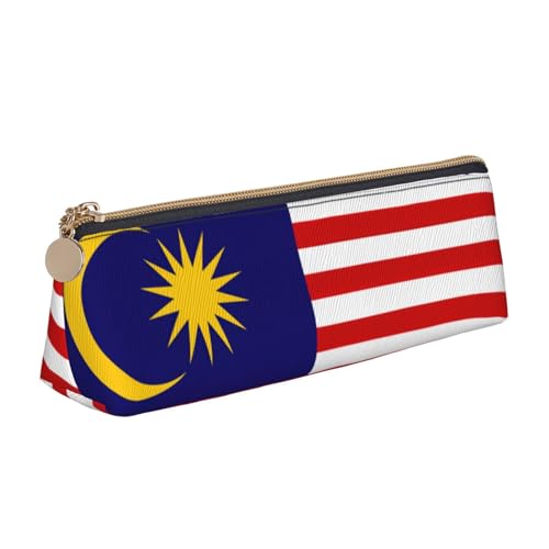 YHBLYKXP Malaysia-Flagge, dreieckig, Leder, Schreibwaren-Aufbewahrungstasche, tragbare Make-up-Tasche, tägliche Aufbewahrung kleiner Gegenstände, Weiss/opulenter Garten, Einheitsgröße, Leichtgewichtig YHBLYKXP Malaysia-Flagge, dreieckig, Leder, Schreibwaren-Aufbewahrungstasche, tragbare Make-up-Tasche, tägliche Aufbewahrung kleiner Gegenstände, Weiss/opulenter Garten, Einheitsgröße, Leichtgewichtig von YHBLYKXP