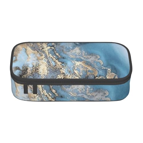 YHBLYKXP Marmor Bedruckte Große Kapazität Bürobox Schreibwaren Organizer Büro Kosmetiktasche von YHBLYKXP