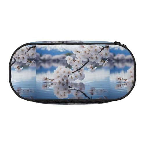 YHBLYKXP Mount Fuji Japan Print Oxford Tuch Federmäppchen mit geordneten Netzfächern - eine praktische Wahl oder Reise von YHBLYKXP
