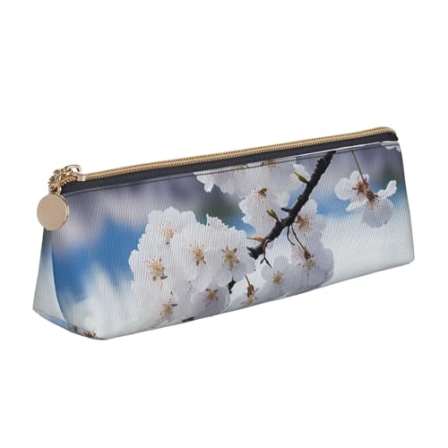 YHBLYKXP Mount Fuji Japan Print Triangle Leder Schreibwaren Aufbewahrungstasche, tragbare Make-up-Tasche, tägliche Aufbewahrung kleiner Gegenstände von YHBLYKXP