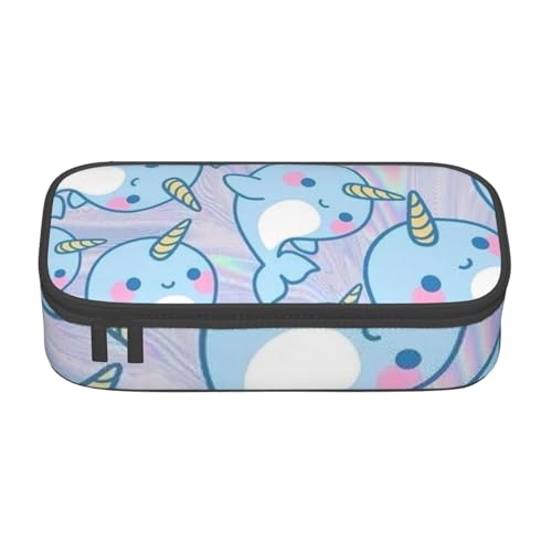 YHBLYKXP Niedliche Fisch-bedruckte große Kapazität Bürobox Schreibwaren-Organizer Büro Kosmetiktasche von YHBLYKXP