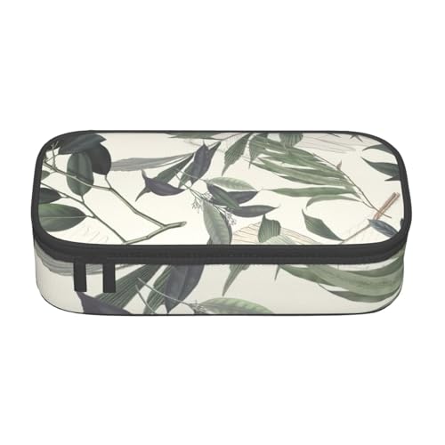 YHBLYKXP Niedliche Palmenblätter bedruckte große Kapazität Bürobox Schreibwaren Organizer Büro Kosmetiktasche von YHBLYKXP