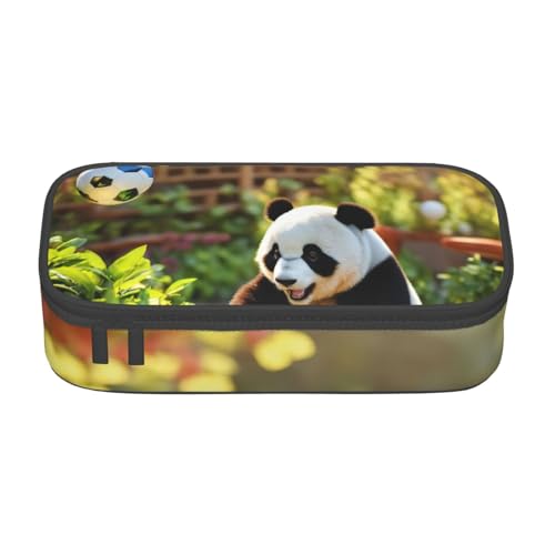 YHBLYKXP Panda bedruckte große Kapazität Bürobox Schreibwaren Organizer Büro Kosmetiktasche schwarz BD004 von YHBLYKXP