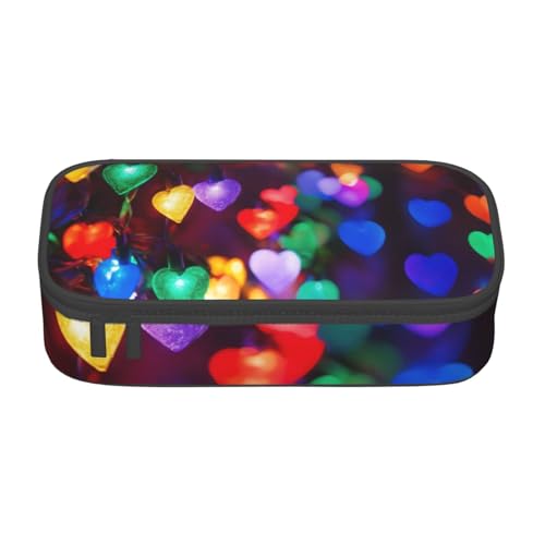 YHBLYKXP Reds Heart Printed Large Capacity Office Box Stationery Organizer Office Cosmetic Bag von YHBLYKXP