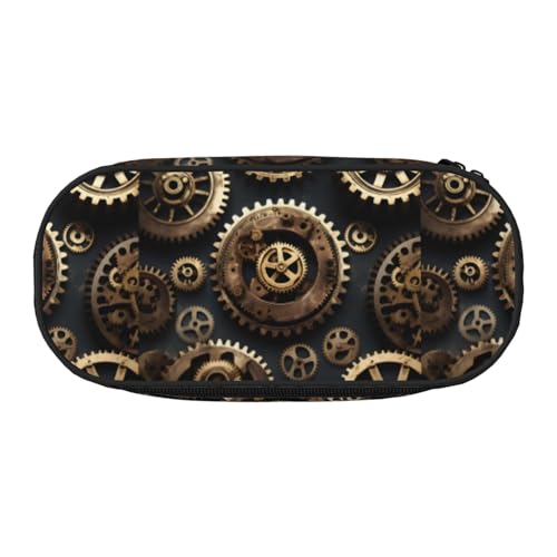 YHBLYKXP Steampunk Gears Print Oxford Cloth Pencil Case with ordered mesh compartments - a practical choice or travel YHBLYKXP Steampunk Gears Print Oxford Cloth Pencil Case with ordered mesh compartments - a practical choice or travel von YHBLYKXP