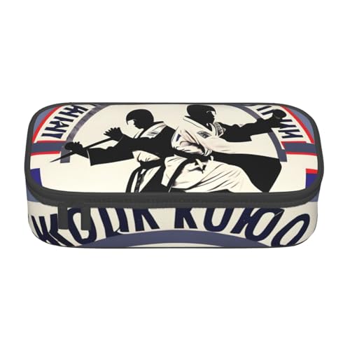 YHBLYKXP Taekwondo-Design bedruckte große Kapazität Bürobox Schreibwaren Organizer Büro Kosmetiktasche von YHBLYKXP