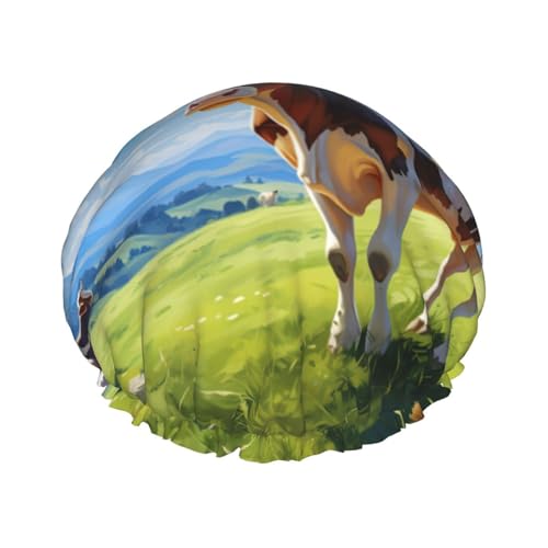 YHBLYKXP Verstellbare doppellagige Duschhaube, wiederverwendbare Duschhaube für Damen im Spa-Salon von YHBLYKXP