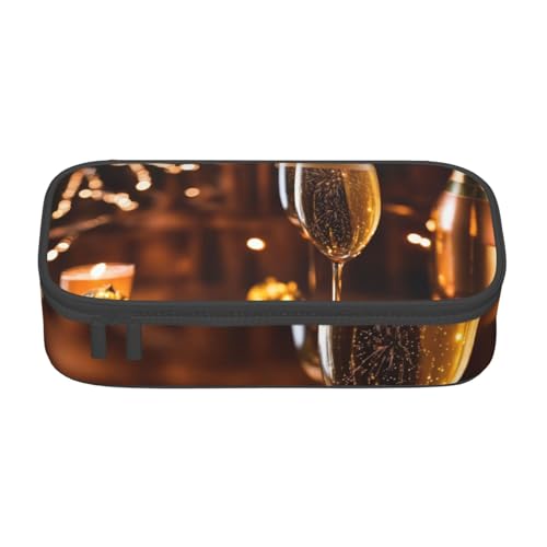 YHBLYKXP Weinbecher bedruckt große Kapazität Bürobox Schreibwaren Organizer Büro Kosmetiktasche von YHBLYKXP